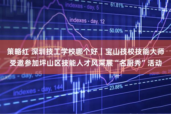 策略红 深圳技工学校哪个好︱宝山技校技能大师受邀参加坪山区技能人才风采展“名厨秀”活动